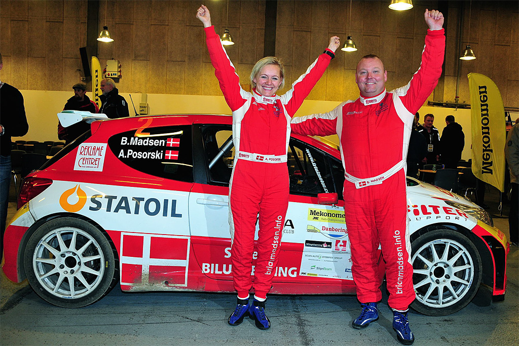 Brian Madsen er netop blevet kåret som danmarksmester i rally for andet år i træk sammen med sin codriver Anja Posorski. I Bologna er Brian Madsen dog alene i bilen.
(Foto: Michael Eisenberg)
